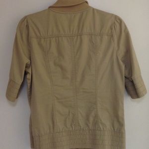 Cotton Twill 3/4 Sleeve Jacket Top!